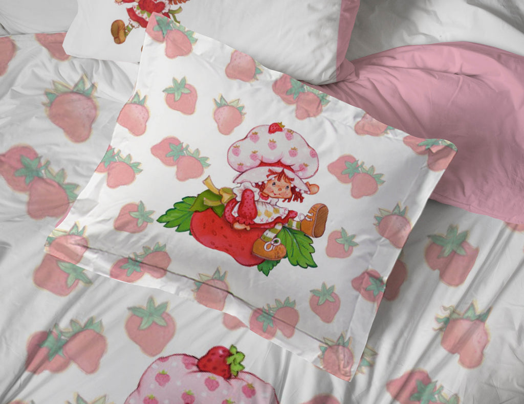 Berry Berry 7 Piece Full Size Kids Bed Set with Shams