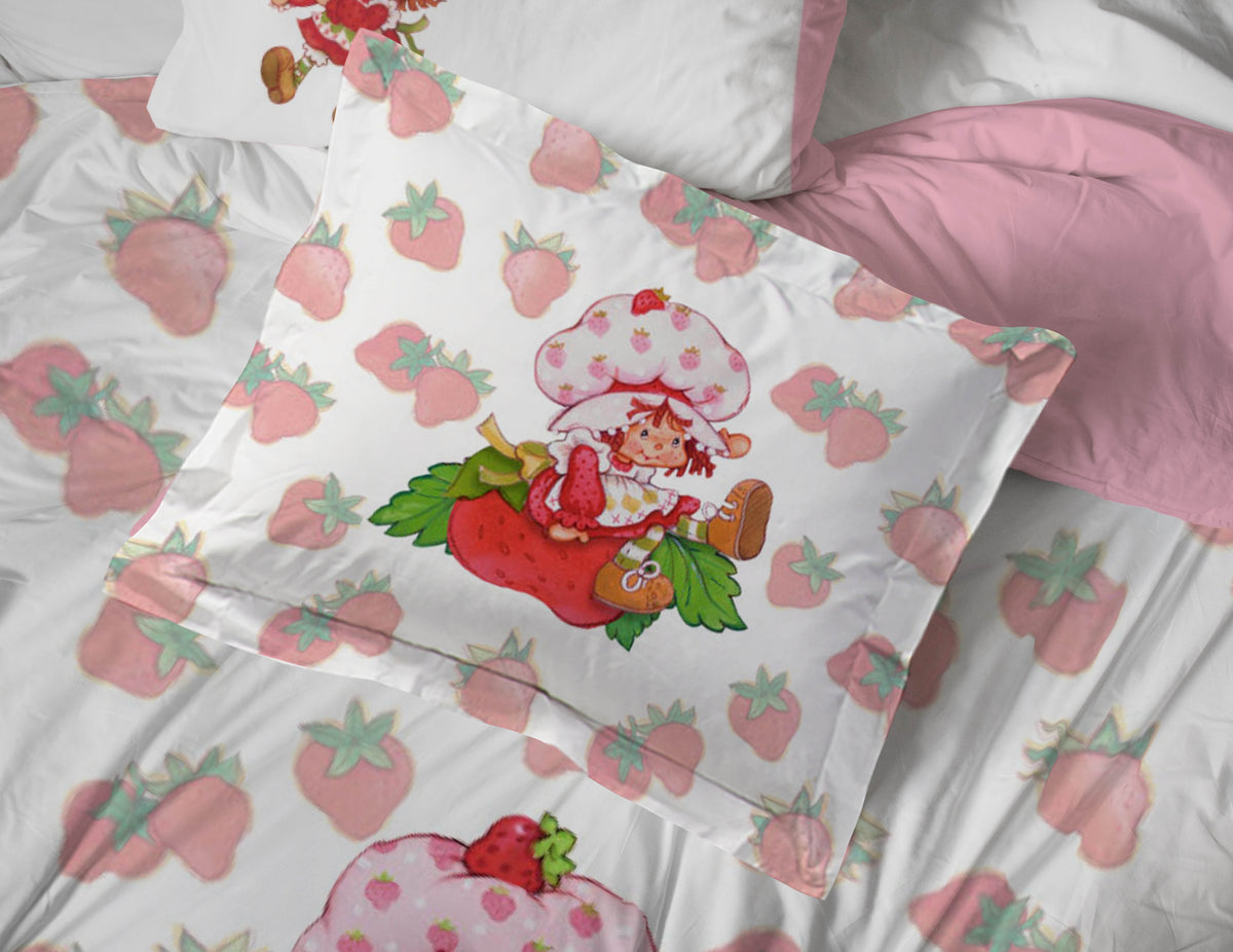 Berry Berry 7 Piece Full Size Kids Bed Set with Shams
