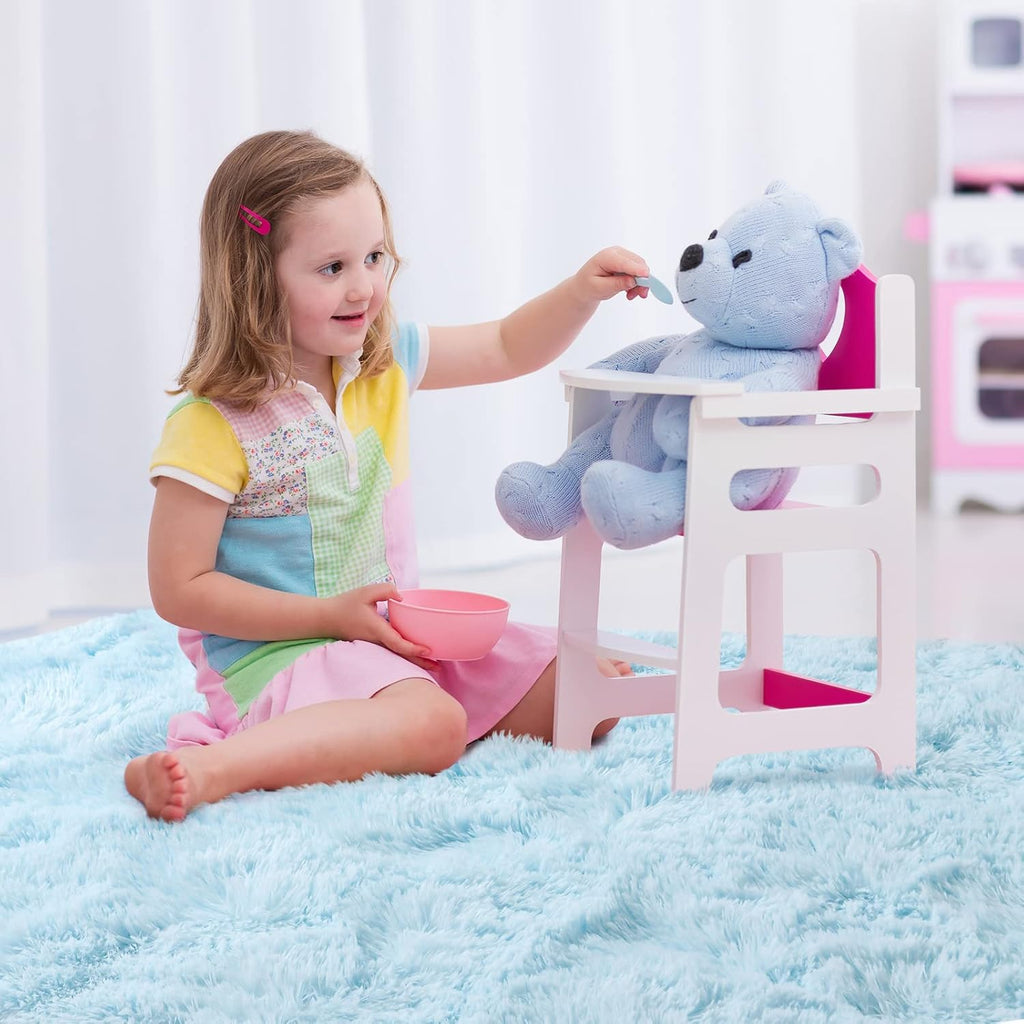 Soft Modern Indoor Shaggy Area Rug for Bedroom Livingroom Dorm Kids Room Home Decorative, Non-Slip Plush Fluffy Furry Fur Rugs Comfy Nursery Accent Floor Carpet 4X5.9 Feet, Baby Blue