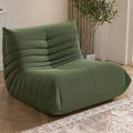 Bean Bag Chair for Adults, Teddy Material Togo Sofa Lazy Chair for Living Room Bedroom Small Space, Green