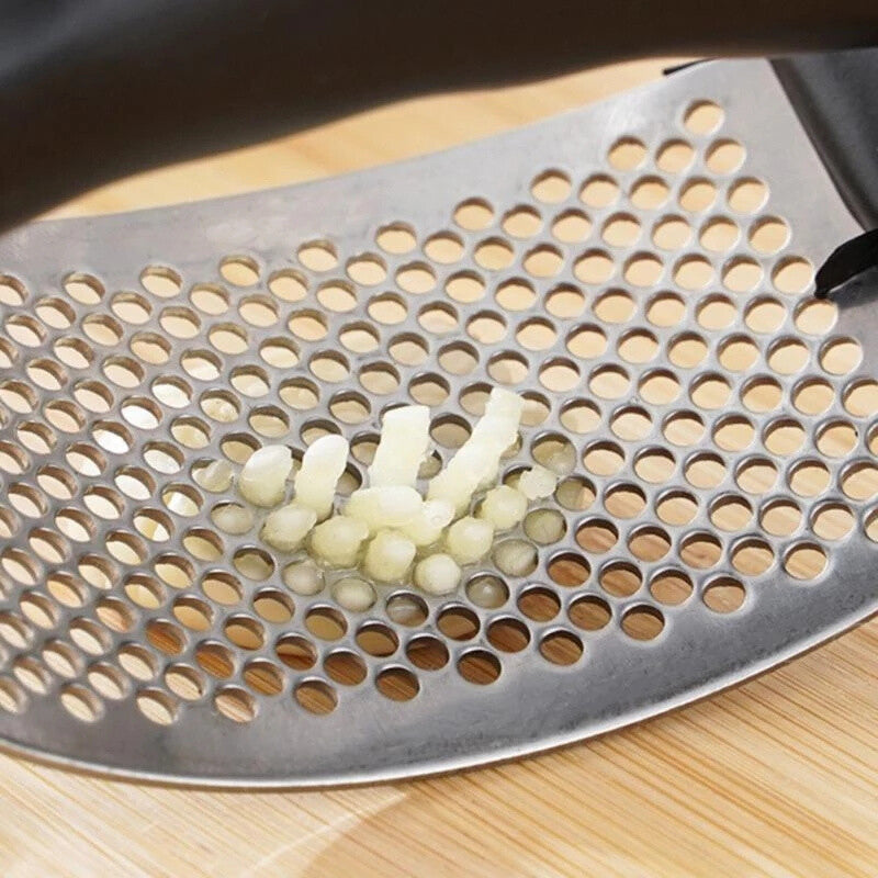 Manual Garlic Press Crusher Squeezer Tool Stainless Steel Masher Kitchen Tools