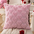 Pink Heart Pillow 30X40Cm Decorative Cushion for Living Room Bedroom Sofa Chair Cozy Accent and Reading Nook Comfort