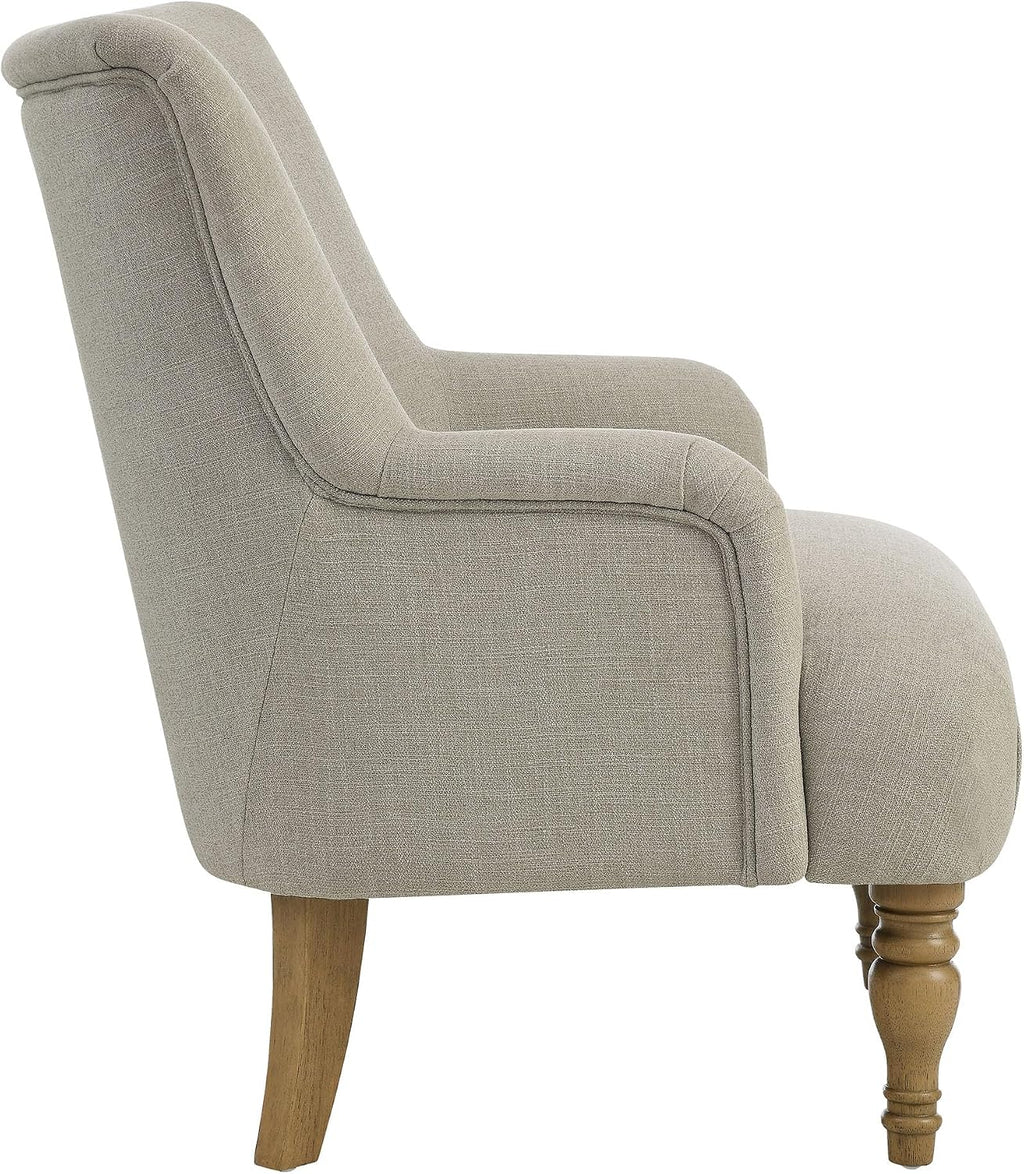 Ellington Living Room Accent Armchair in Linen